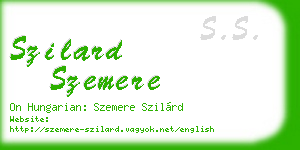 szilard szemere business card